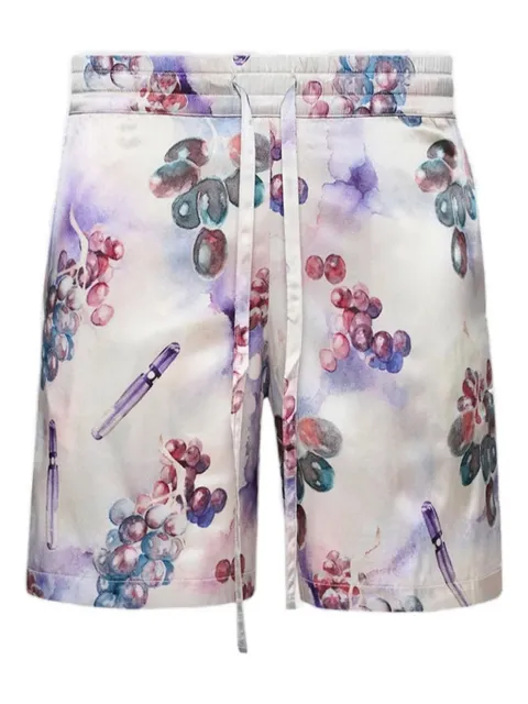 Nahmias bermudas de seda con estampado