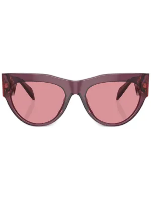 Miu Miu Dフレーム サングラス　新品 Miu Miu Eyewear Dフレーム サングラス | レッド | FARFETCH JP
