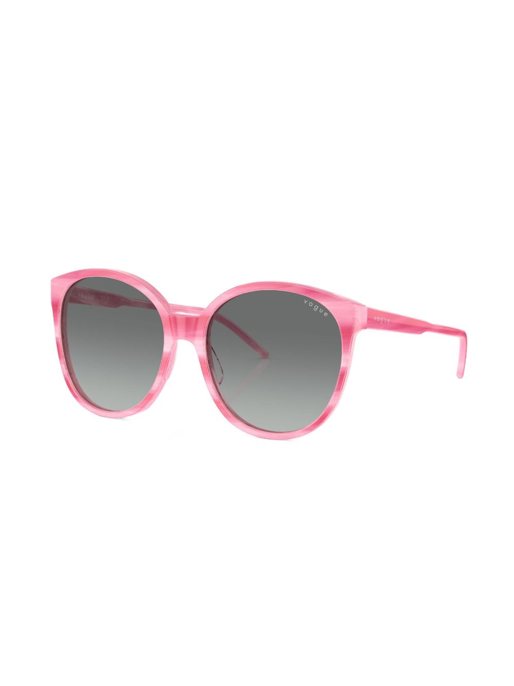 Shop Vogue Eyewear Gradient-lenses Round-frame Sunglasses In Rosa