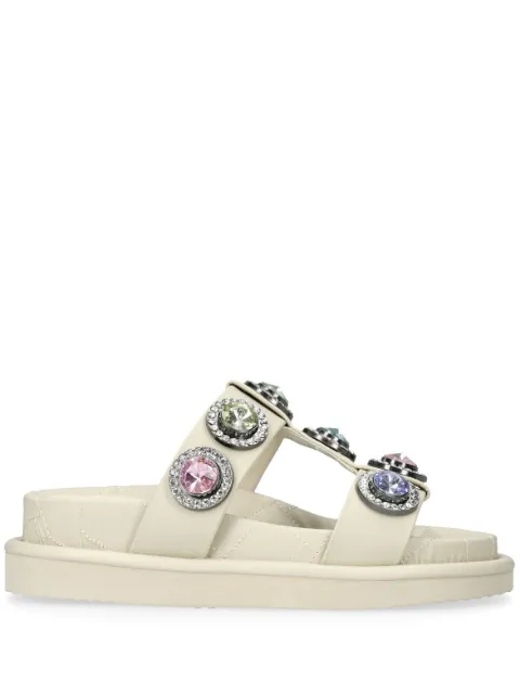 Kurt Geiger London Orson crystal-embellished slides