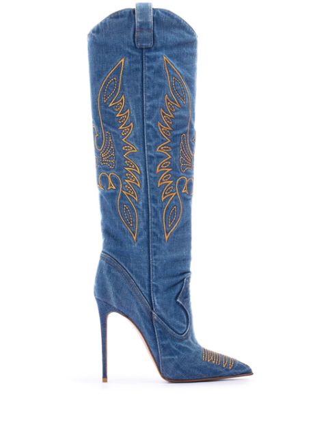 Le Silla Eva 120mm embroidered boots Women