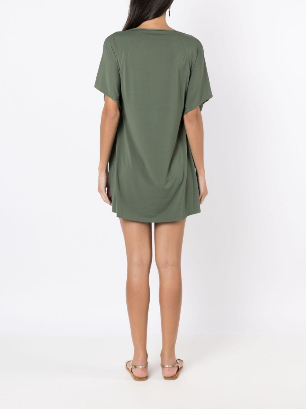 Shop Lygia & Nanny Kala Slit-sleeves Tunic In Grün