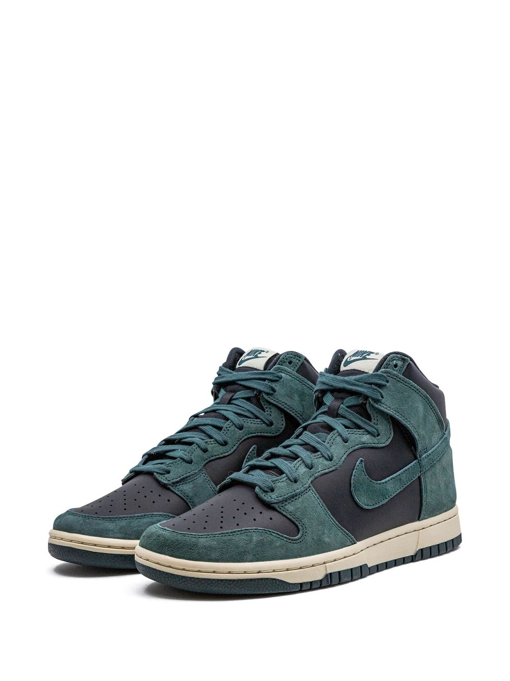 Shop Nike Dunk High "faded Spruce" Sneakers In Black