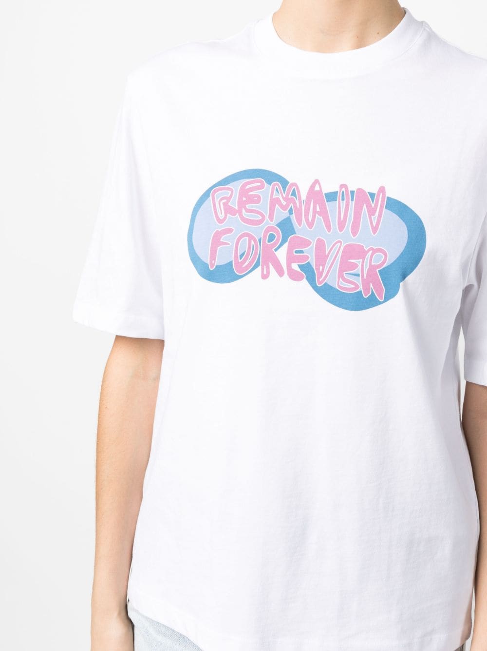 Shop Remain Logo-print Organic Cotton T-shirt In White