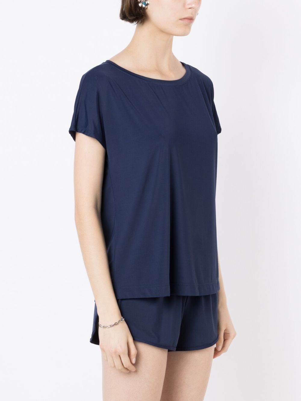 Shop Lygia & Nanny Lisa Short-sleeved Blouse In Blue