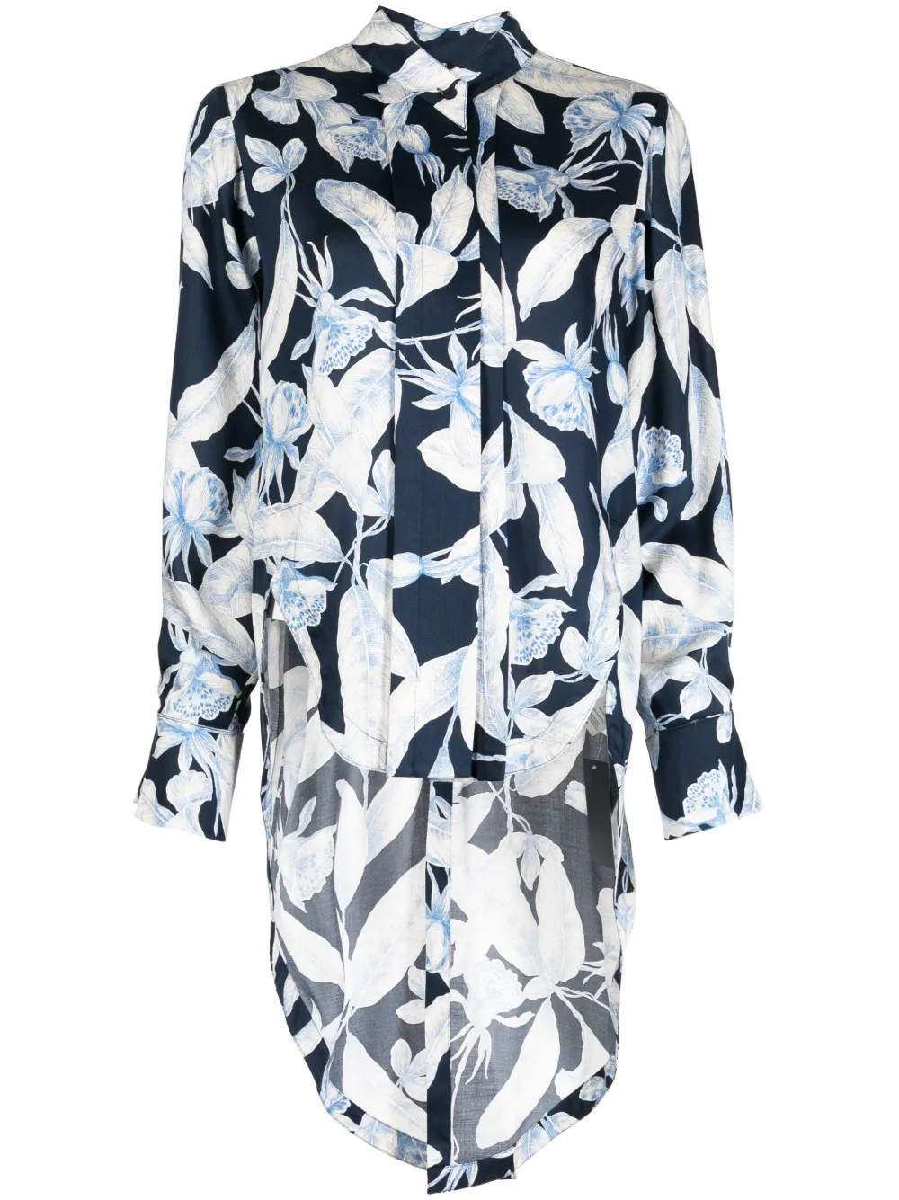 Alexis Belize high-low shirt - Blue