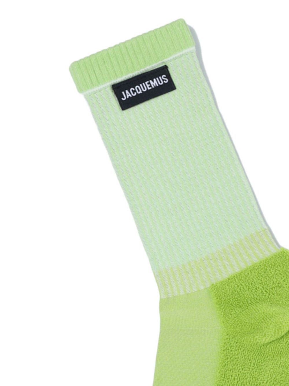 logo-patch ribbed socks