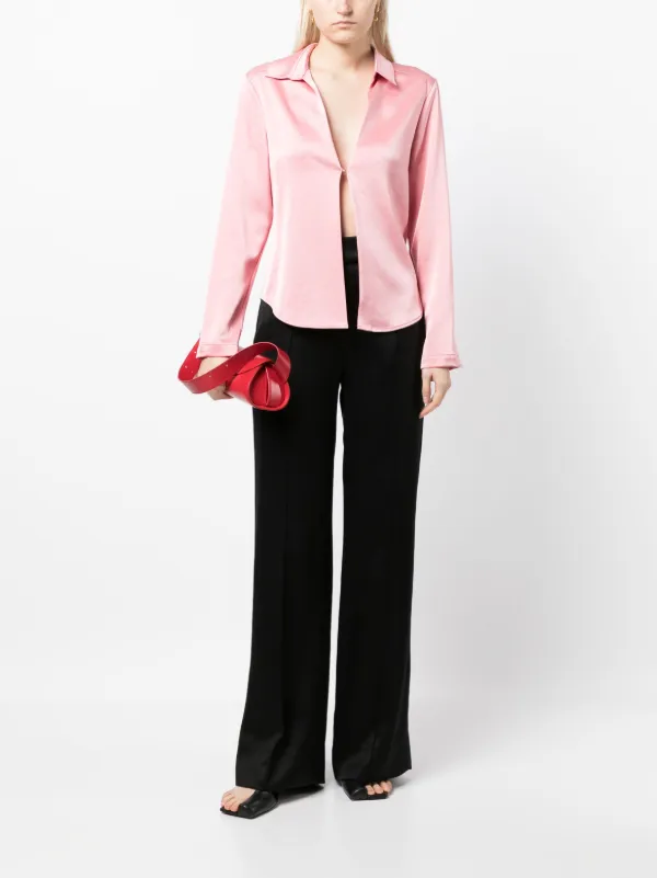 SA SU PHI high-waisted wide-leg Trousers | Black | FARFETCH
