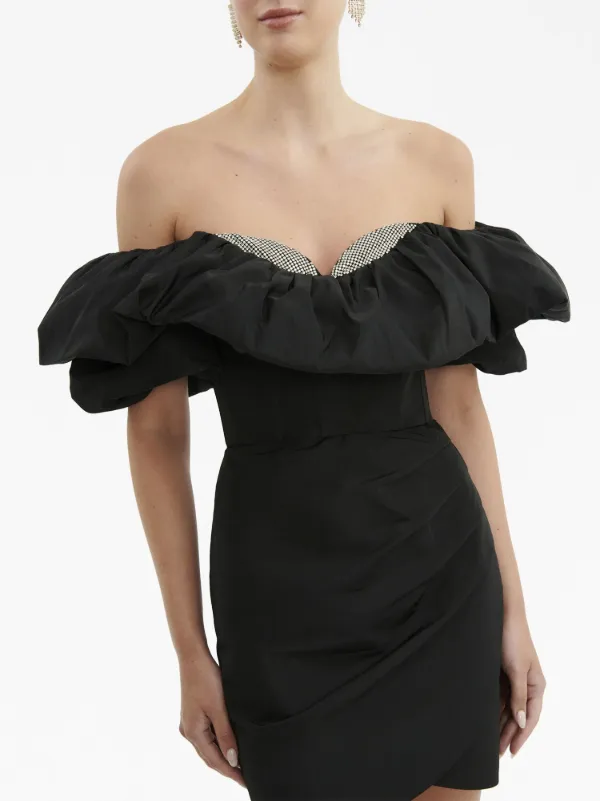 Rebecca Vallance Homecoming Minidress | Black | FARFETCH