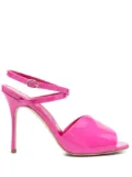 Manolo Blahnik 110mm shimmer-finish sandals - Pink