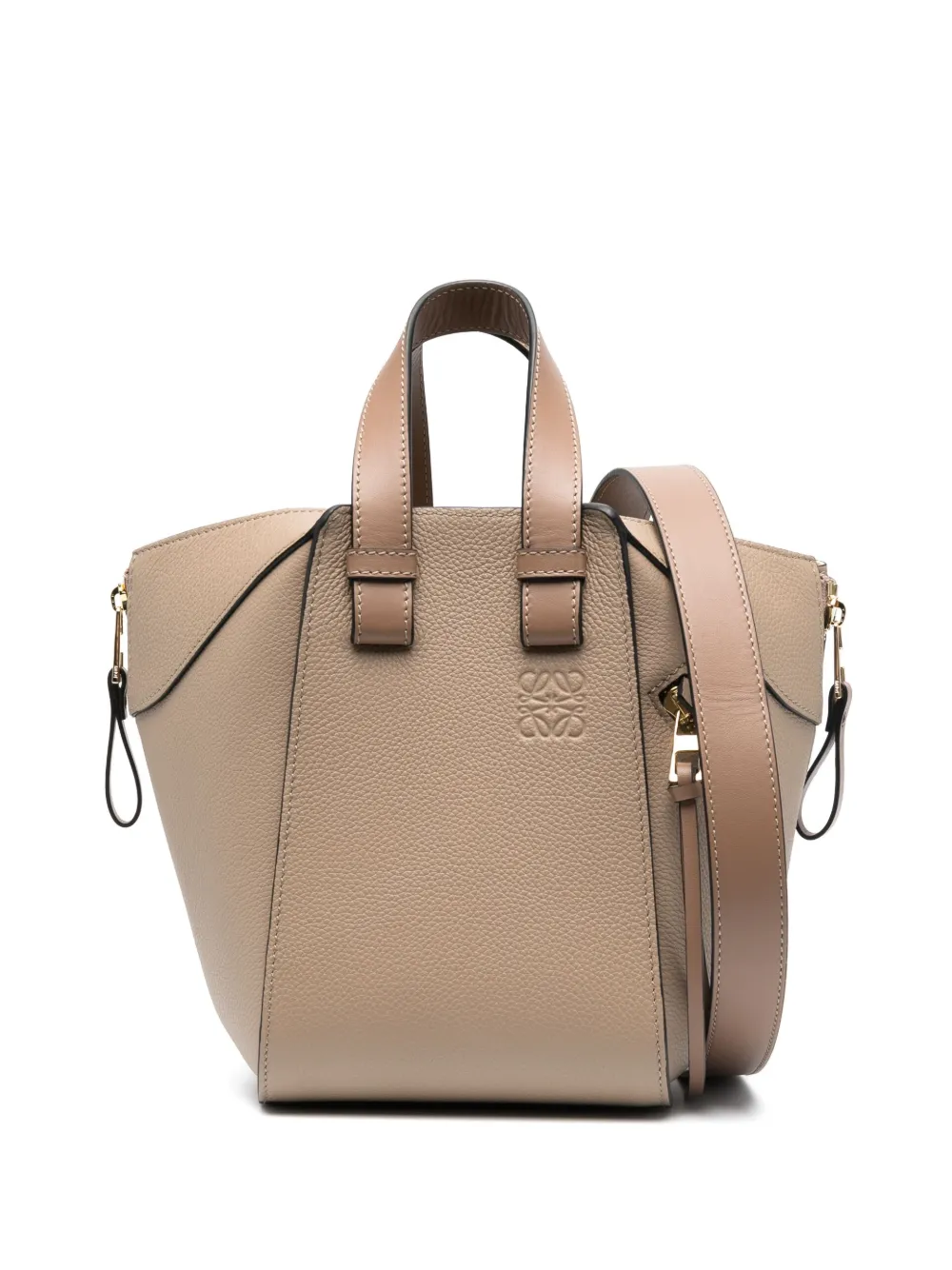 Loewe Hammock Grained Tote Bag In Neutrals