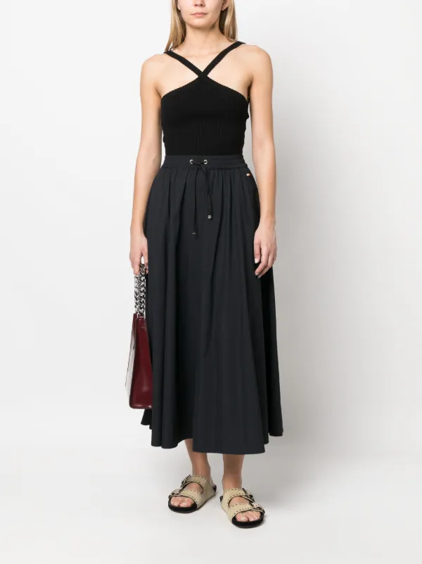 Herno drawstring-waist Maxi Skirt | Black | FARFETCH