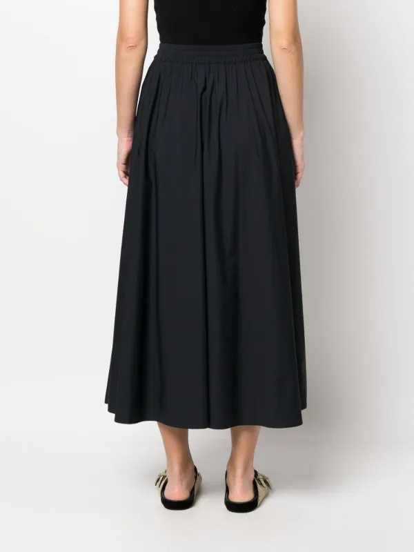 【送料&関税込】Herno Drawstring Waist Flare Pleated Skirt Herno drawstring-waist Maxi Skirt | Black | FARFETCH