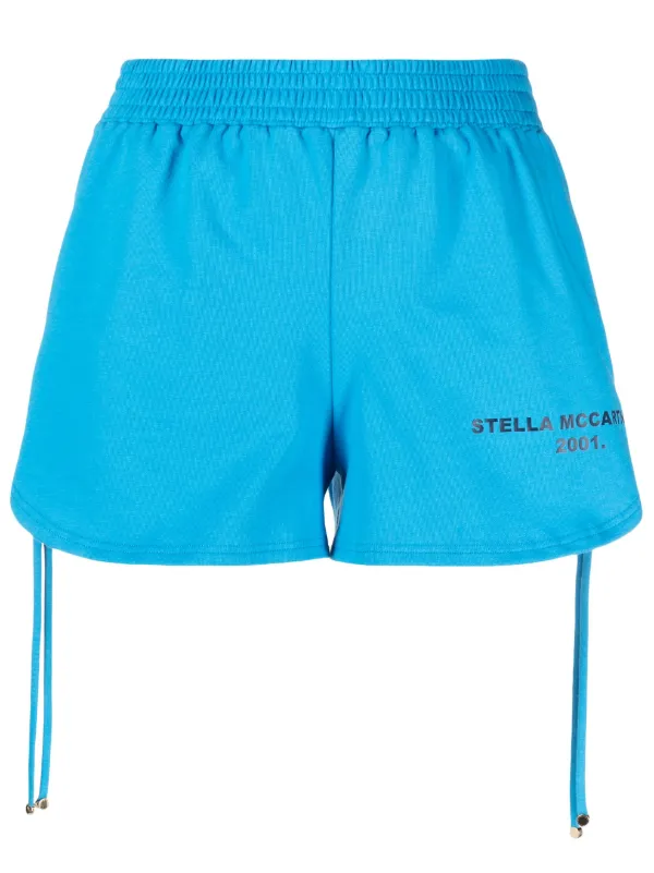  x Stella MacCartney ショートパンツ Stella McCartney サイドドローストリング ショートパンツ | ブルー