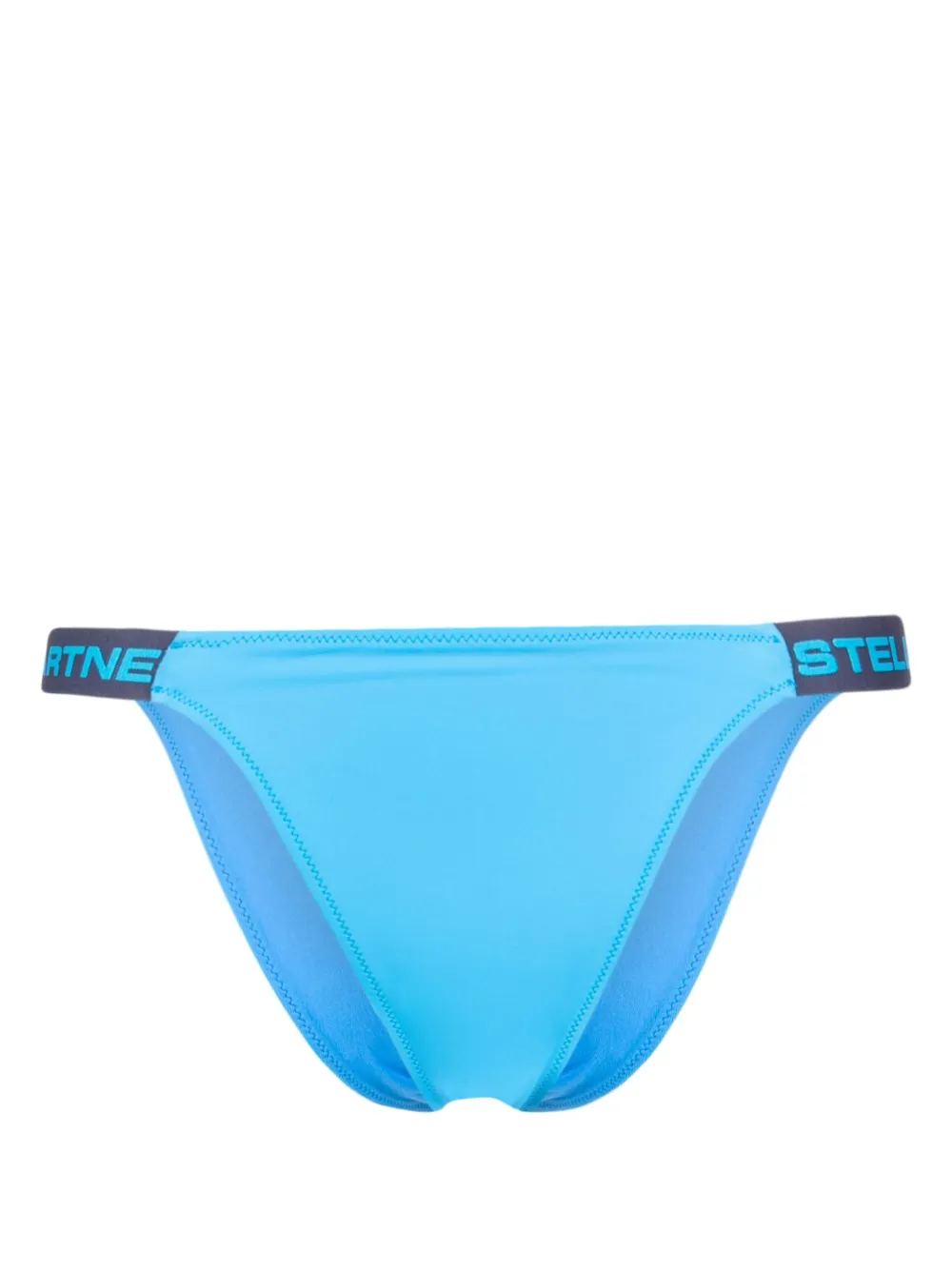 Stella Mccartney Logo-detail Bikini Bottoms In Blau