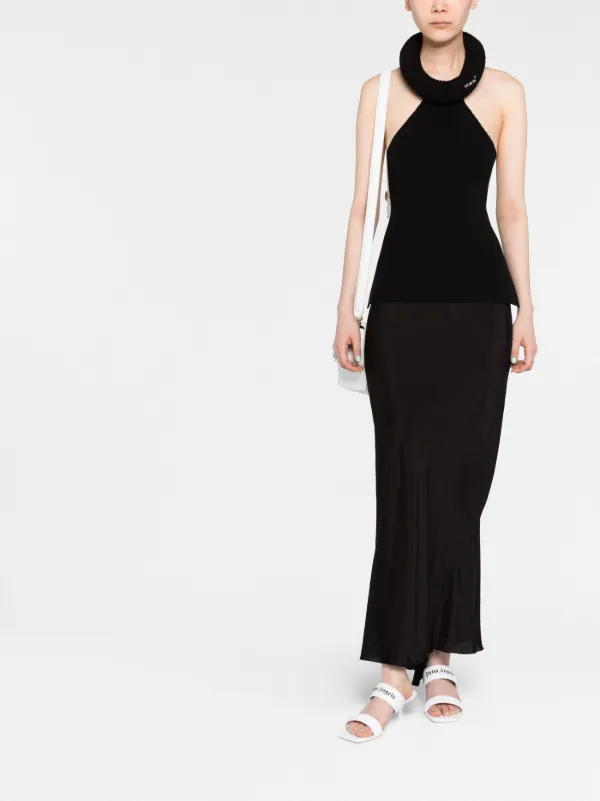 Off White Tubular open back Top Black FARFETCH AO