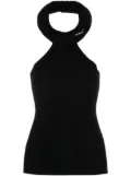 Off-White Tubular open-back top - Black