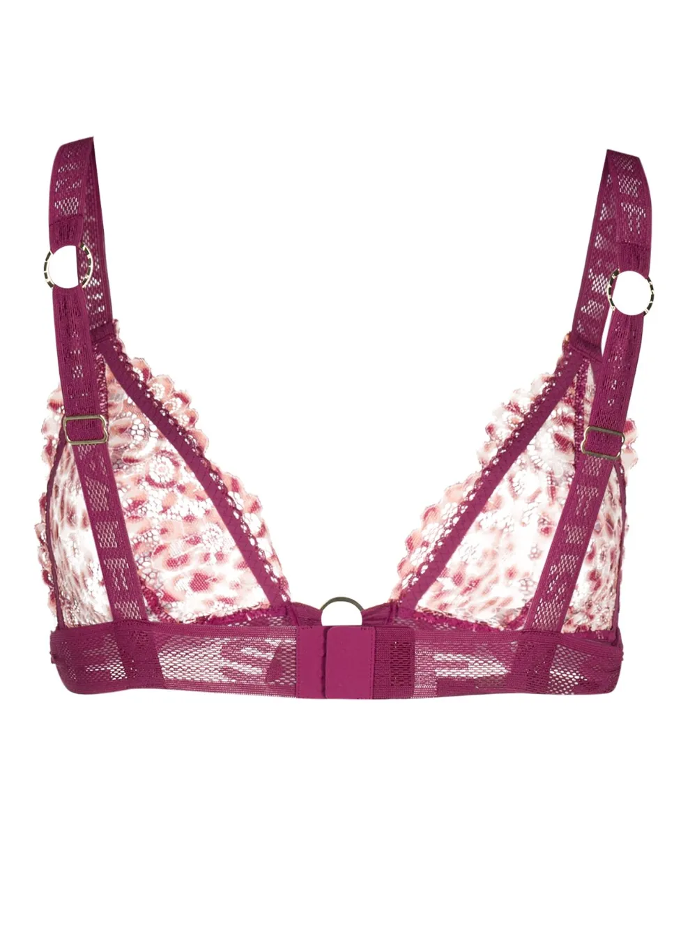 Stella McCartney Bralette verfraaid met ring - Paars