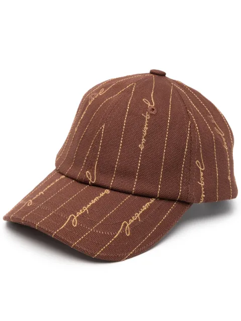 Jacquemus - Signature logo-embroidery cap