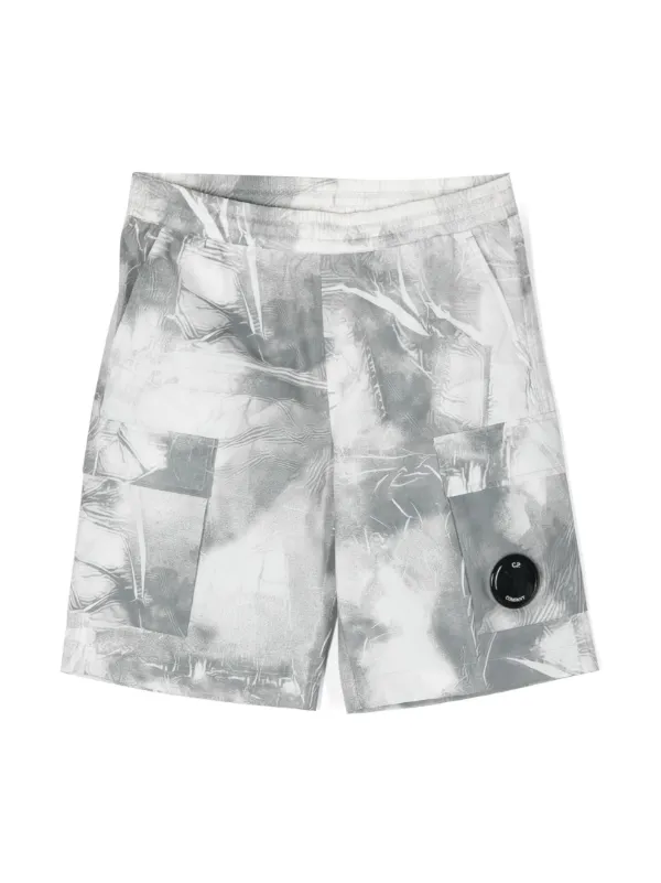 C.P. Company Kids graphic print elasticated waist Shorts Farfetch