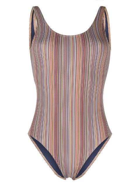 Paul Smith round-neck striped swimsuit 