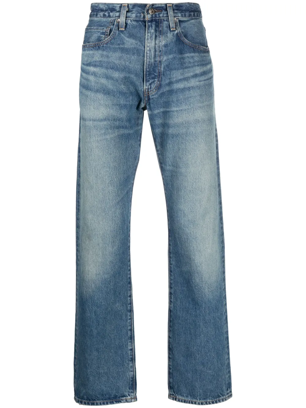 Levi's 505 medium-wash straight-leg jeans - Blue