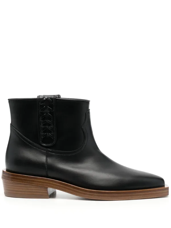 Gabriela Hearst Reza 45mm Leather Ankle Boots Farfetch