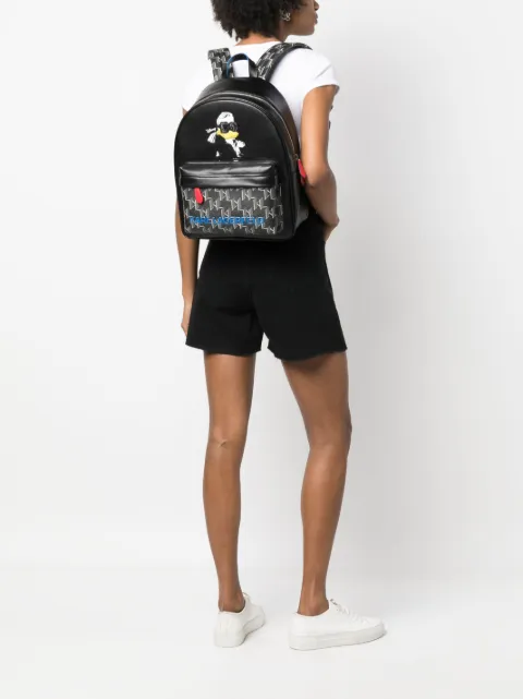 Karl Lagerfeld x Disneys logo-print backpack 231W3122 - 1