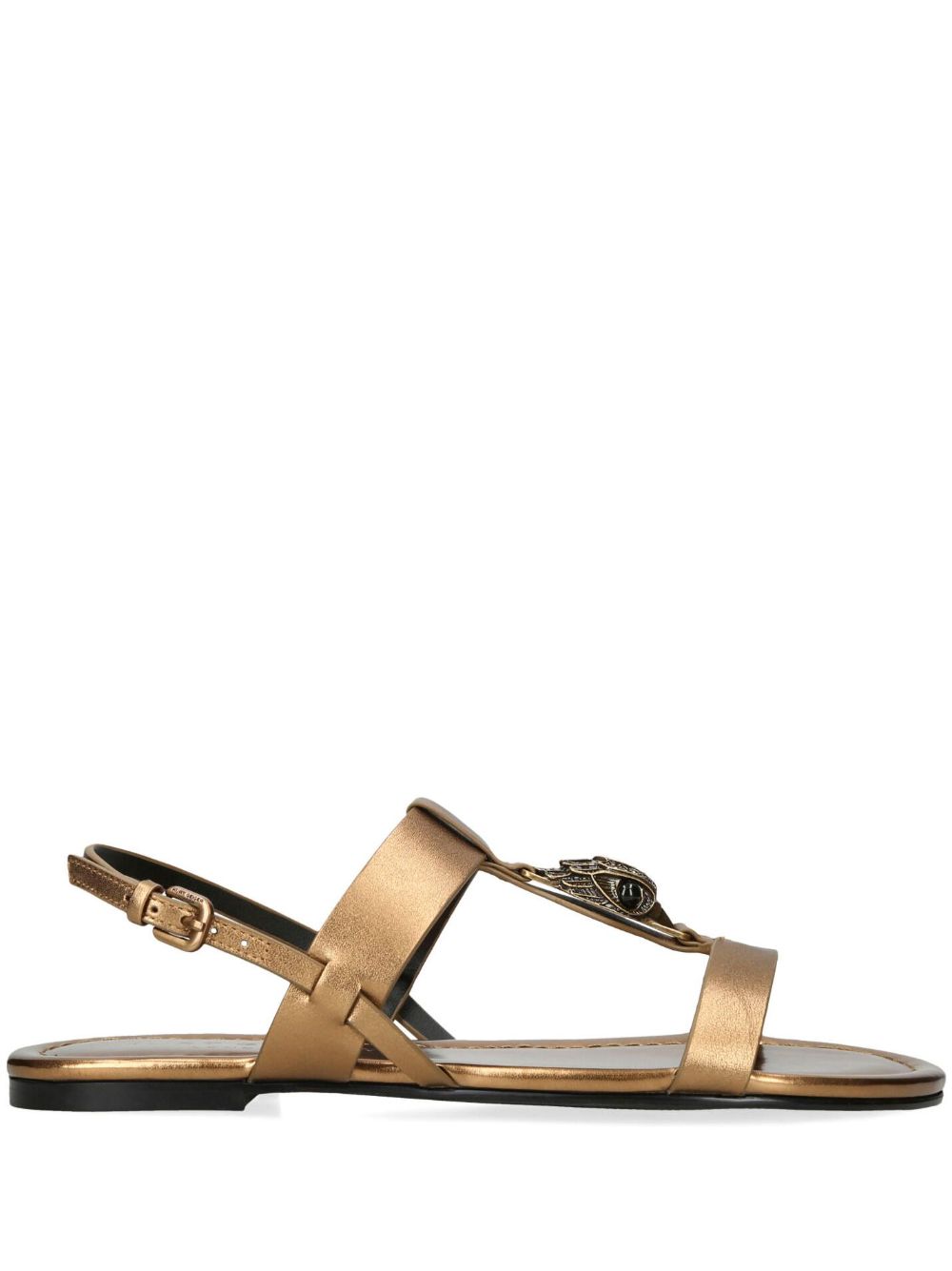 Maje metallic leather sandals Women