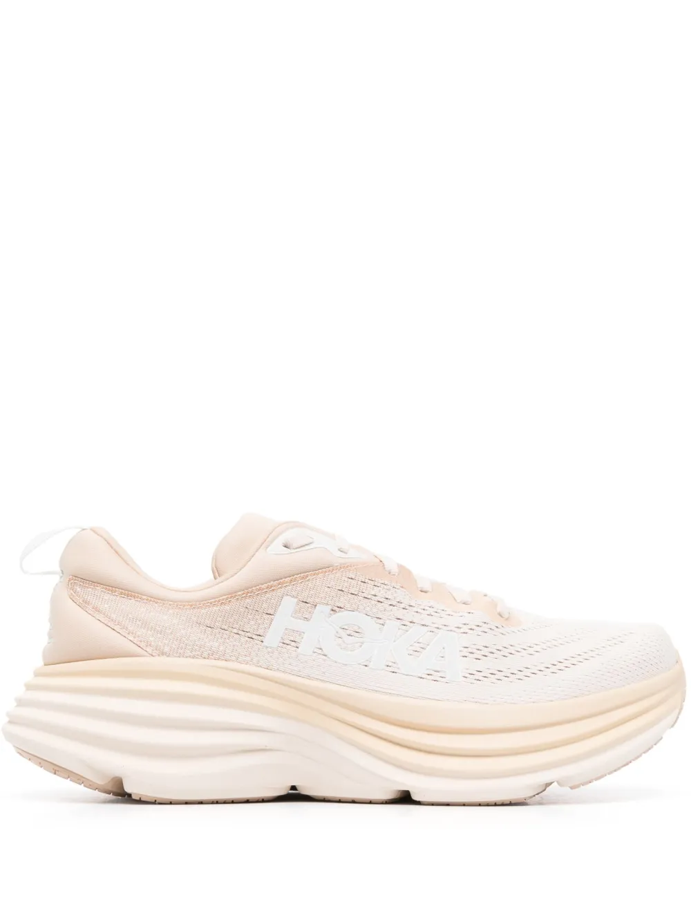 Hoka One One Bondi 8 logo-print lace-up sneakers