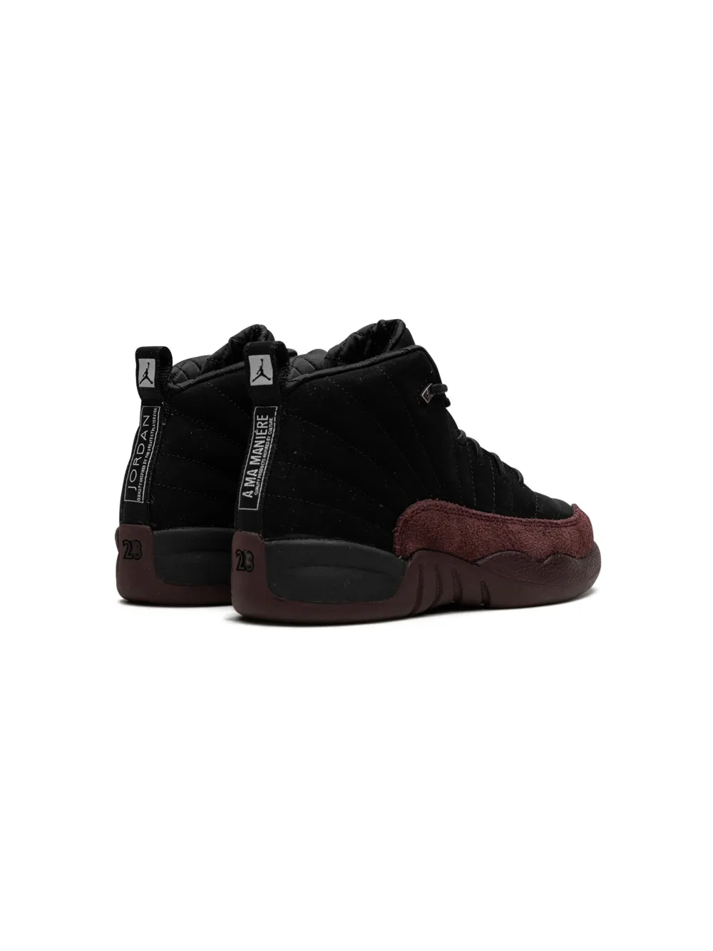 Shop Jordan X A Ma Maniere Air  12 "black" Sneakers