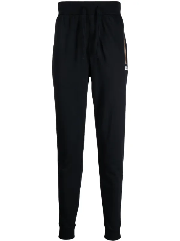 BOSS Authentic logo-print Cotton Track Pants - Farfetch