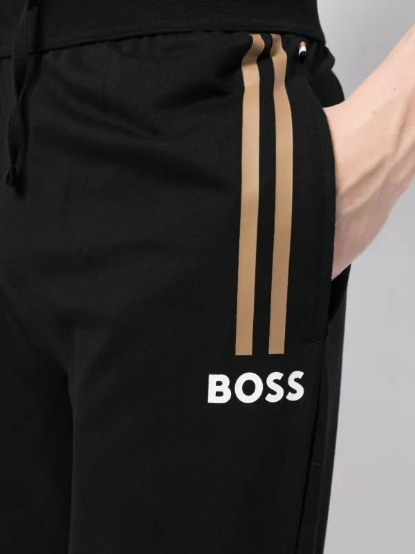 BOSS Authentic logo-print Cotton Track Pants - Farfetch