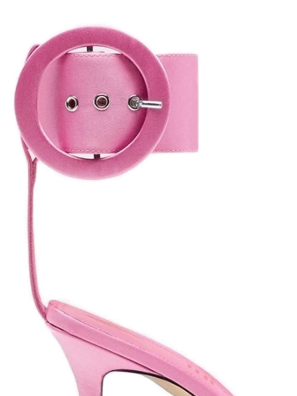 The Attico Last Night 85 mm sandalen met gespbandje Roze
