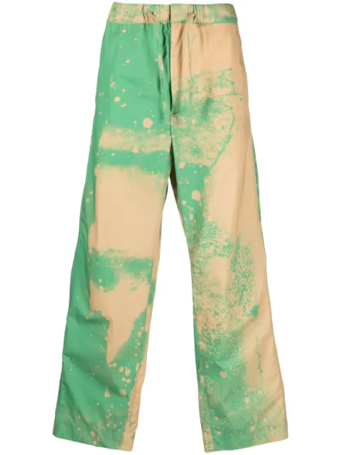 OAMC spray-paint effect cotton track pants
