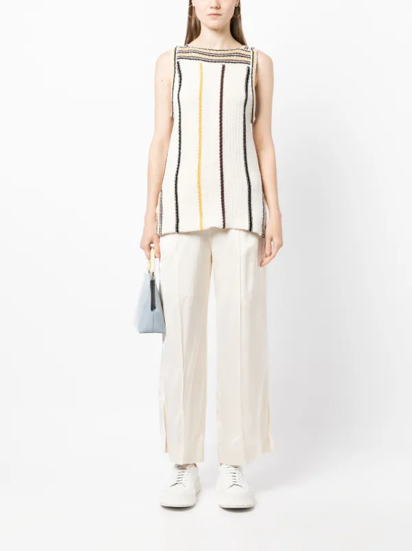 【関税込み】Jil Sander ホワイト ワイドパンツ Jil Sander ワイドパンツ | ホワイト | FARFETCH JP