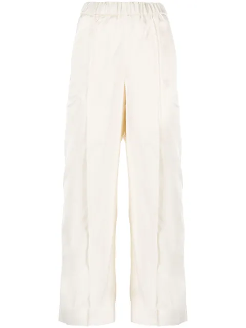 Jil Sander elasticated-waist wide-leg trousers