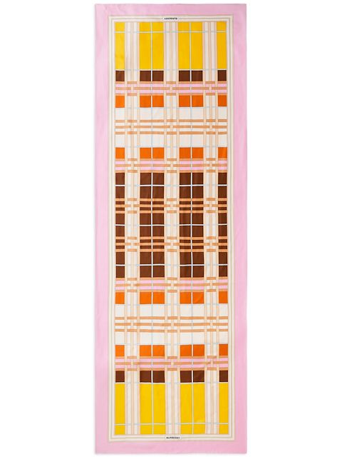 Burberry check-pattern silk scarf 