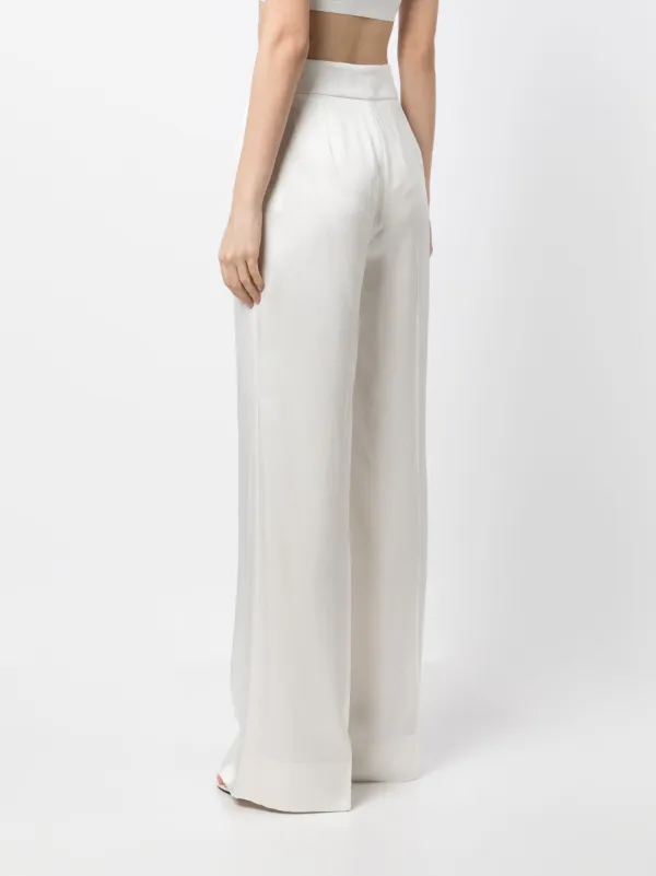 SA SU PHI high-waisted wide-leg Trousers | White | FARFETCH