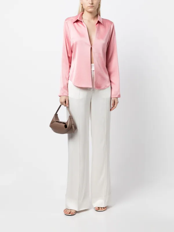 パンツ Sa Su Phi High-Waisted Wide-Leg Trousers With Front Pleats SA SU PHI high-waisted wide-leg Trousers | Black | FARFETCH