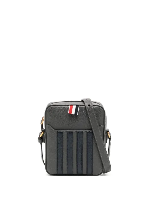 Thom Browne pebbled leather messenger bag