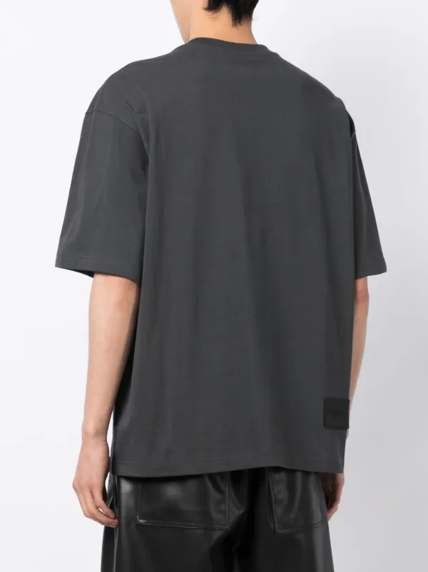 We11done logo-print Cotton T-shirt | Grey | FARFETCH