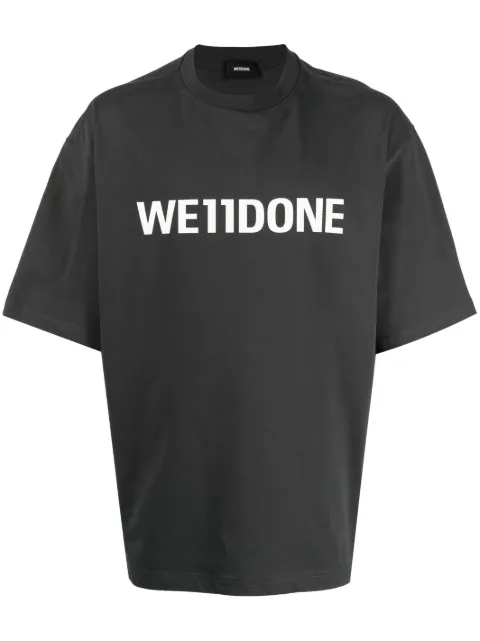 We11done t-shirt en coton à logo imprimé