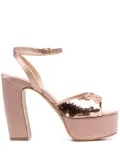 Roberto Festa sequin-embellished 120mm sandals - Pink