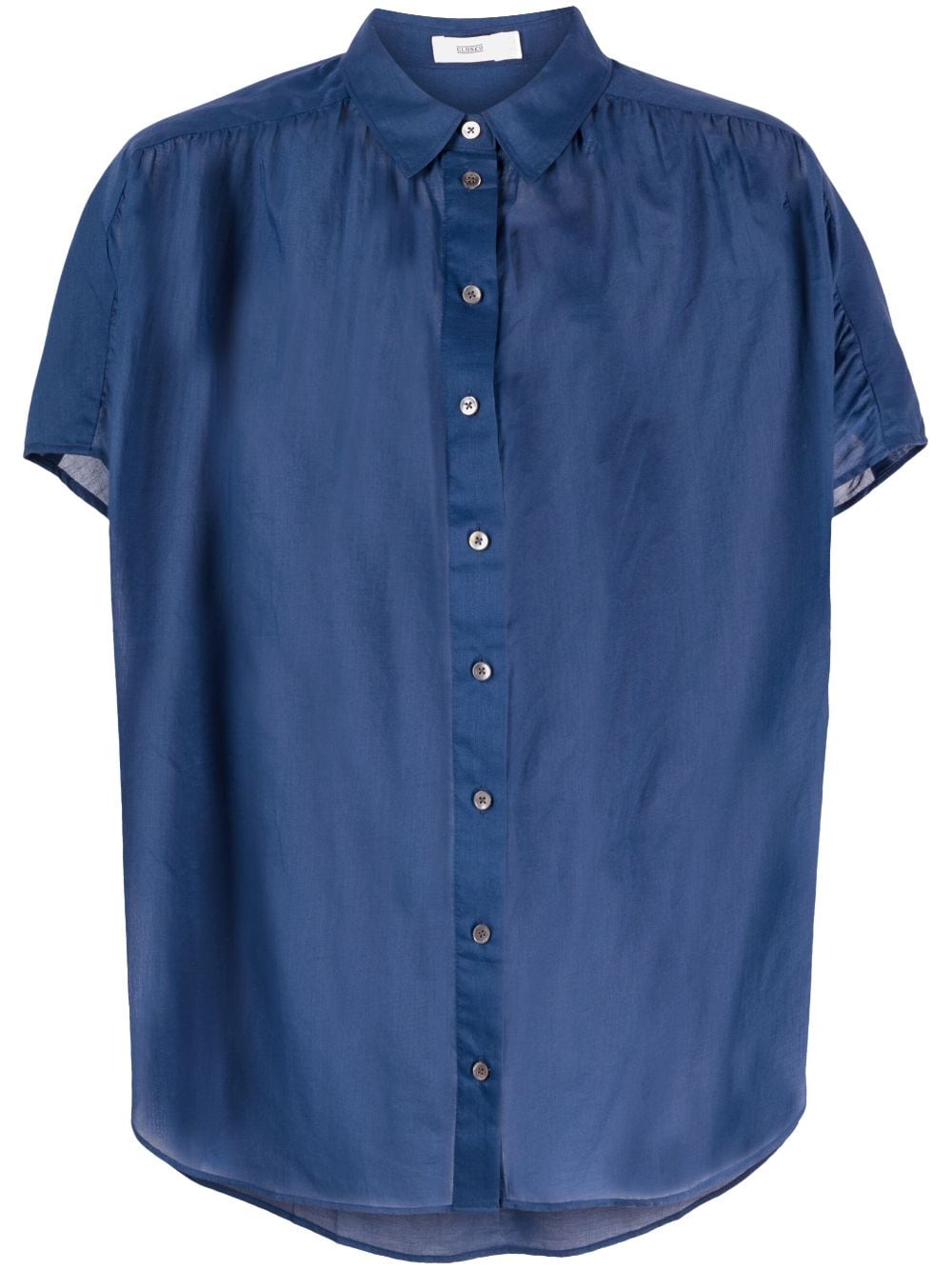 Closed Button-down Shirt In Blau