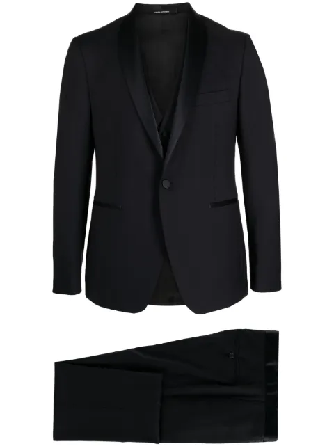 Tagliatore virgin wool tuxedo suit