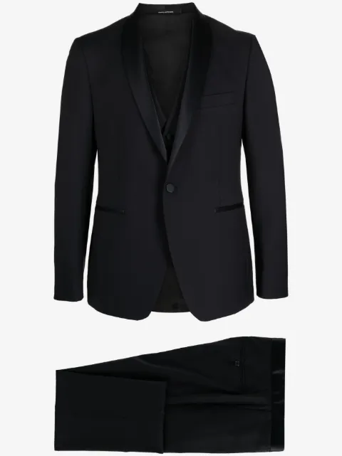 Tagliatore virgin wool tuxedo suit