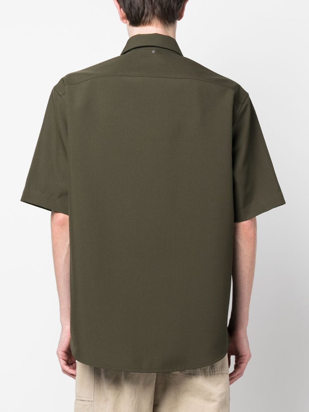 OAMC Ian short-sleeve virgin-wool Shirt - Farfetch