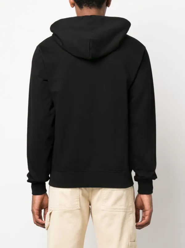 Off-White Varsity Hammer Cotton Hoodie | Black | FARFETCH