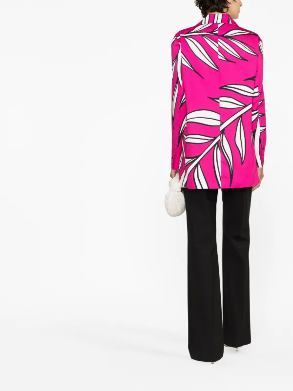 ジャケット ROCHAS Floral print blazer jacket (ROWW15014ARW150X 673) Rochas Floral print blazer jacket - Women | ROWW15014ARW150X673